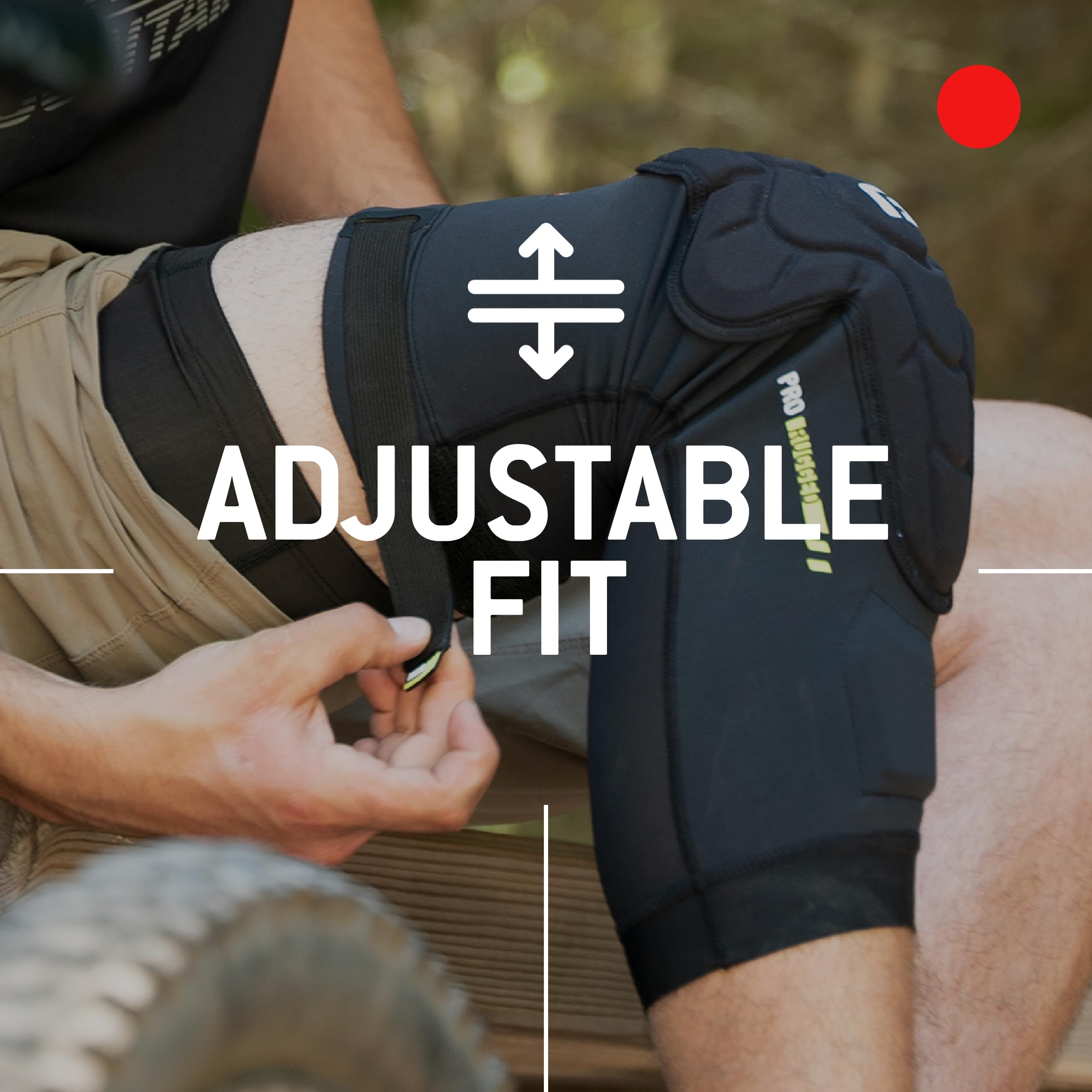 G-Form Pro-Rugged 2 MTB Knee Guards - Mountain Bike Knee Pads for Men & Women - Black, Adult Small