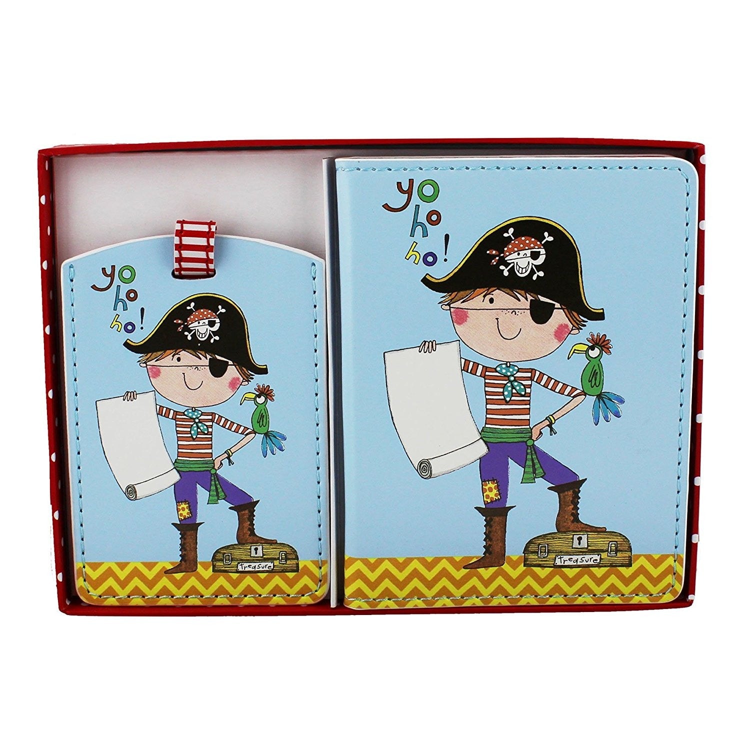 Rachel Ellen Collection Passport & Luggage Tag - Pirate Design
