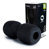 BLACKROLL? Twin Fascia Roller (30 cm x 13 cm) Massage Roller with Spine Space | Point Self Massage and Regeneration | Medium Hardness | Made in