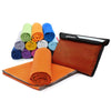 gipfelsport Microfibre towel | Microfibre bath towel, travel towel, beach towel | Quick-drying, ultra-light, space-saving | Orange | L(140x70cm)