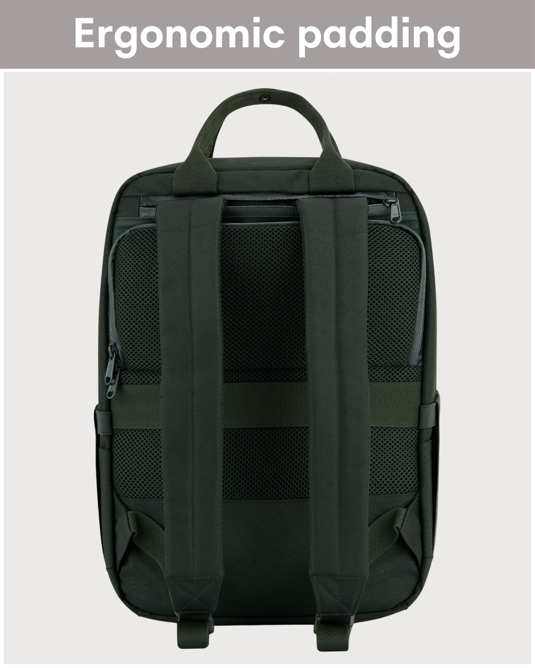 LARKSON Bike Pannier Bag for Bicycles Green - No 6 Bike - 2 in 1 Cycling Backpack & Rear Rack Bag - Cycle Rucksack - Water-Repellent