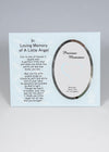 David Fischhoff Little Angel "In Loving Memory" Photo Frame, Glass, Blue, 19 x 23 cm