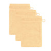 frottana Pearl wash glove 15 x 20 cm made of 100% cotton, maize 3er set