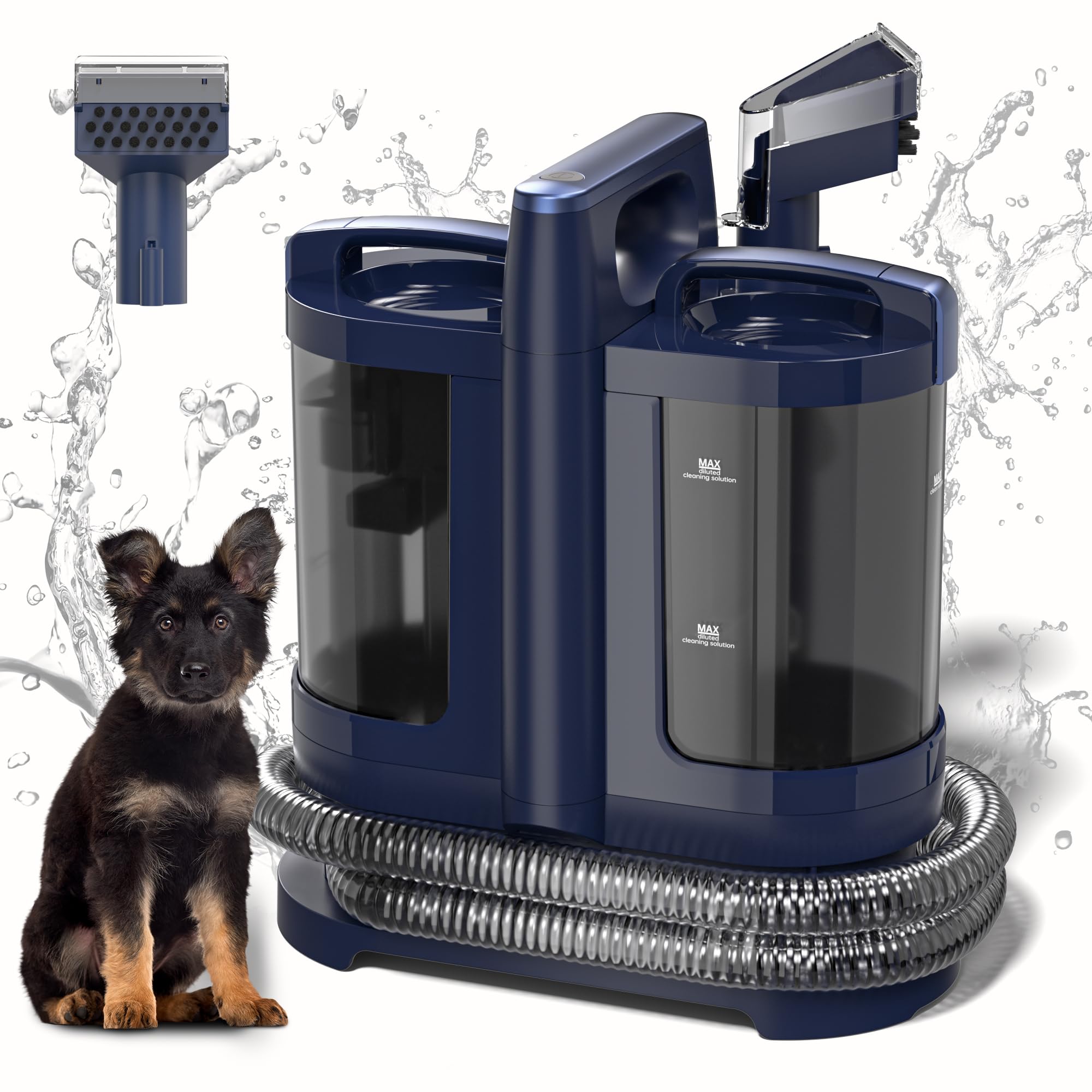Carpet Cleaner Machines,Portable Upholstery Cleaner Machines,18Kpa Powerful Suction Pet Stain Machine,450W Deep Spot Cleaning Machines for Couch,Car