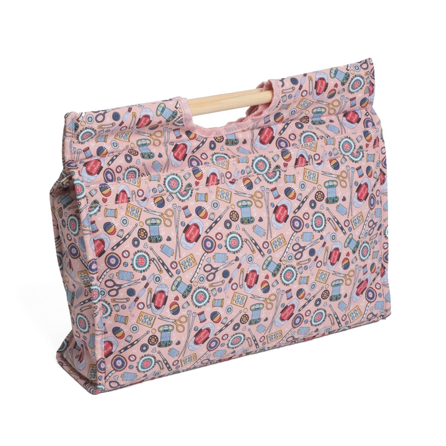 HobbyGift MR4687/187 Contemporary Notions Craft Bag/Wooden Handles 11x42x31½cm