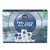 NIVEA MEN Feel Calm All Over Skincare Gift Set (5 Products) - Men Gift Set for Sensitive Skin - Includes Shower Gel, Face Wash, Face Moisturiser,