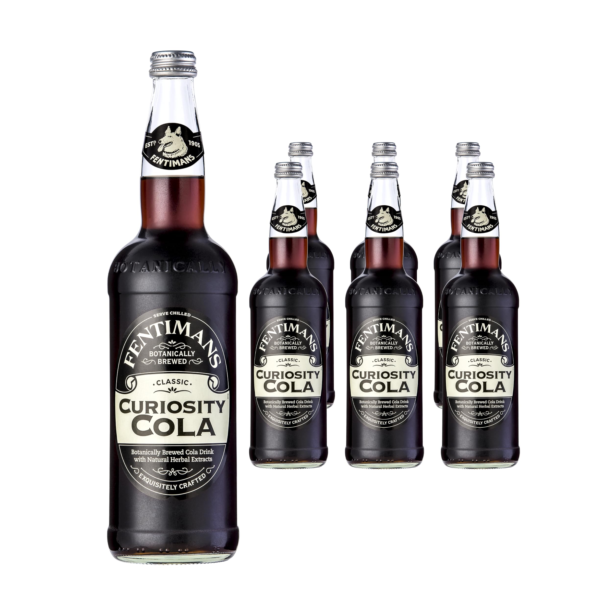 Fentimans Curiosity Cola - Botanically Brewed Cola - Exquisitely Crafted & Refreshing Soft Drinks - Gluten-Free and Vegan Friendly Soft Drinks - 6 x
