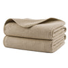 POLYTE 380 gsm Microfibre Oversize Quick Dry Lint Free Waffle Bath Towel for Body, 76.2 x 152.4 cm, Set of 2