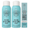 Base Labs Piercing Aftercare Spray Piercing Cleaning Solution | 240ml | Saline Solution Piercing | Cleanses & Soothes for Keloid Bumps on Ears & Nose