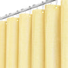 BTTN Yellow Linen Shower Curtain, Modern Mildew Resistant Textured Fabric, Luxury Waterproof Polyester for Wet Bathroom, Durable and Washable, Thick