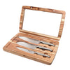 Furi Pro Acacia Knife Set 3 pc, Beautiful Acacia Wood Gift Box with Three Premium Knives for a Superior Cutting Performance, Stainless Steel Blades,