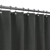 Barossa Design Waffle Shower Curtain for Luxury Hotel Spa - Heavy Duty Fabric 230 GSM No Blowing Waterproof Machine Washable - Graphite Grey, 71" x