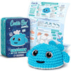 Cookie Box MINIs Crochet Kit for Beginners ? Gift Set to Make Whale Luna Amigurumi Plushie ? Easy DIY Crochet & Knitting Starter Kit with Printed