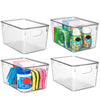 CLEARSPACE Plastic Storage Bins With lids  Perfect Kitchen Organization or Pantry Storage  Fridge Organizer, Pantry Organization and Storage Bins,