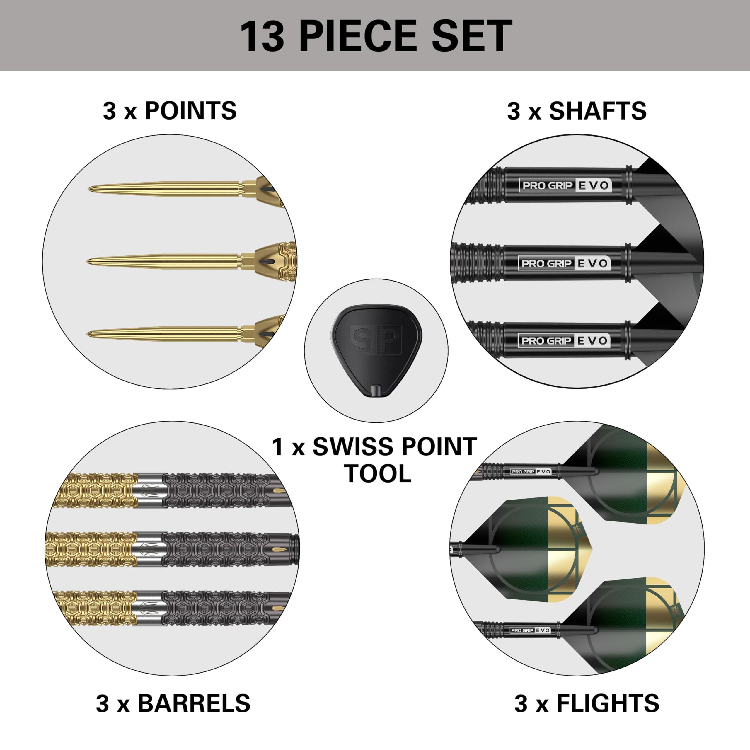 TARGET Darts Cult Envy 03 24G 90% Tungsten Swiss Point Steel Tip Darts Set