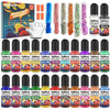 Epoxy Resin Pigment - 24 Color Liquid Translucent Epoxy Resin Colorant with 6 Glitter, Highly Concentrated Epoxy Resin Dye for DIY Jewelry Making, AB