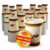 Shefa 1000 Coffee Cups - 8oz Paper Cups for Hot or Cold Drinks, Takeaway Coffee Cups for Coffee Shops - Heat-Resistant Coffee or Tea Cup, BPA-Free