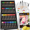 Nicpro 78PCS Watercolour Paint Set for Adults,Beginner & Artists, 36 Tubes Water Color Paint Set with 25 Watercolour Paper, 8 Squirrel Brushes,