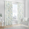 Fusion Fernworthy Leaf Print 100% Cotton Eyelet Lined Curtains, Green, 90 x 90 Inch, 52% Polyester / 48%, W229cm (90") x D229cm (90")