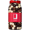 Rita Farhi Milk, Dark and White Chocolate Covered Hazelnuts in a Gift Jar - Nut Gifts, Assorted Coated Hazelnuts, Food Gifts ? 700 g - New Palm Oil