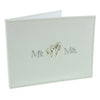 Beautiful Mr & Mrs Linen Wedding Guest Book