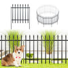 ARIFARO Decorative Metal Garden Fence 61cm high x 61cm Wide 5 Pack, Animal Barrier for Dog Pet, Border Garden Fencing for Outdoor Patio Lawn Yard