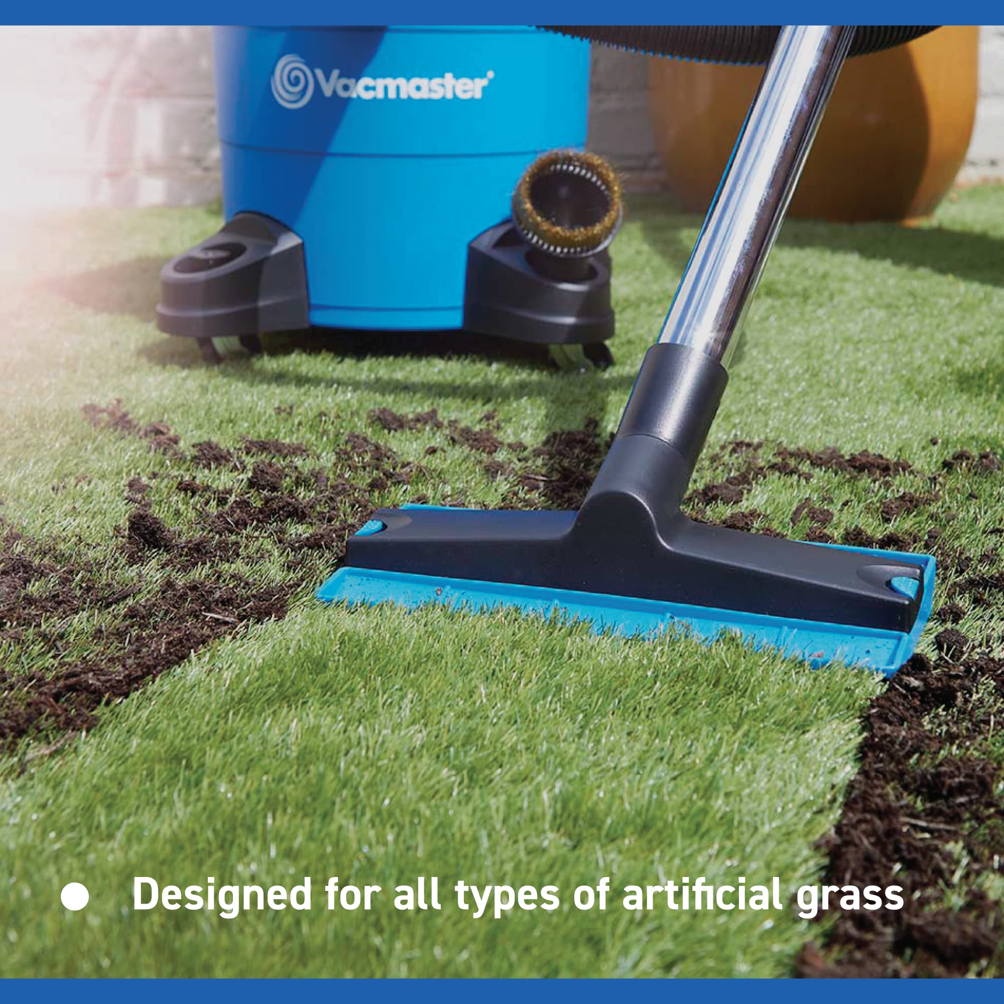 Vacmaster WD 18 Garden & Artificial Grass Cleaner, Outdoor Wet & Dry Vacuum For Cleaning Astroturf, Patio, Decking and Other Outdoor Areas, 1250W, 18
