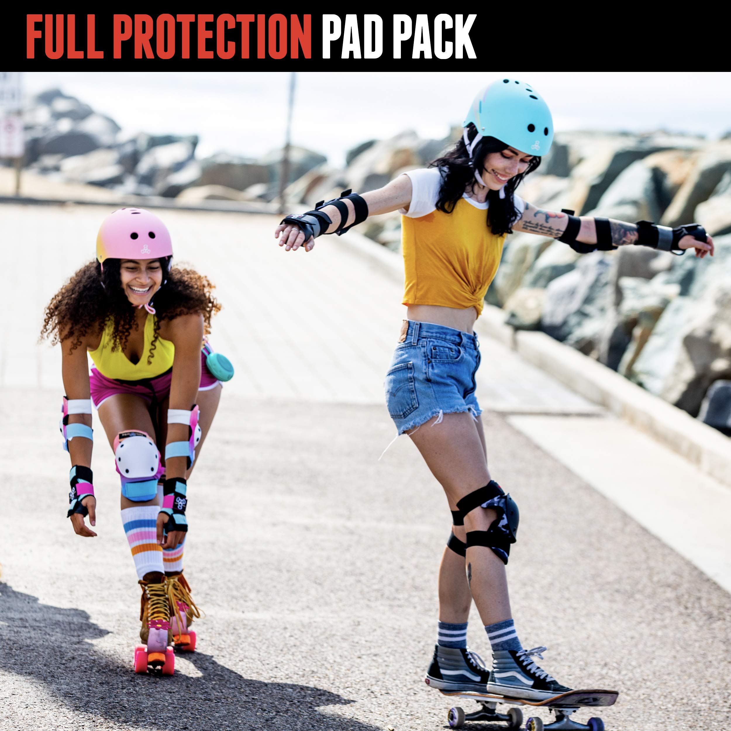 Triple 8 Saver Series 3-Pack Pad Set - Sunset