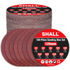 SHALL 160pcs 125mm Sanding Discs, (Hook and Loop 40/60/80/120/180/240/320/400/600 Mixed Grit), 8 Hole 5 Inch Round Sanding Discs Pads,for Orbit