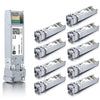 10 pack,10G Multimode SFP+ LC Module, 10GBase-SR Fiber Transceiver for Cisco SFP-10G-SR, Meraki MA-SFP-10GB-SR, Ubiquiti UniFi UF-MM-10G, Mikrotik,