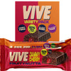 Vive Fruity Nutta Mixed Box ? Variety of Fruit Jam Filled Vegan Snack Bars ? 80% Fruit & Nut, Belgian Chocolate Coated, High Fibre, Gluten-Free ? Pack