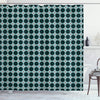 ABAKUHAUS Modern Shower Curtain, Moroccan Eastern Orient Pattern with Blank Backdrop Artwork, Cloth Fabric Bathroom Decor Set with Hooks, 175 x 200