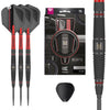TARGET Darts Scope Steel Tip Swiss Point Darts, 90% Tungsten Dart Set, Barrel 04-24G | Steel Tip Dart Sets, Red & Black Darts, Professional Dart Set