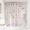 Croydex Shower Curtain with Pink Terrazzo Design - 100% Polyester with a Weighted Hem, Machine Washable and coated with Proseal for Water Repellence,