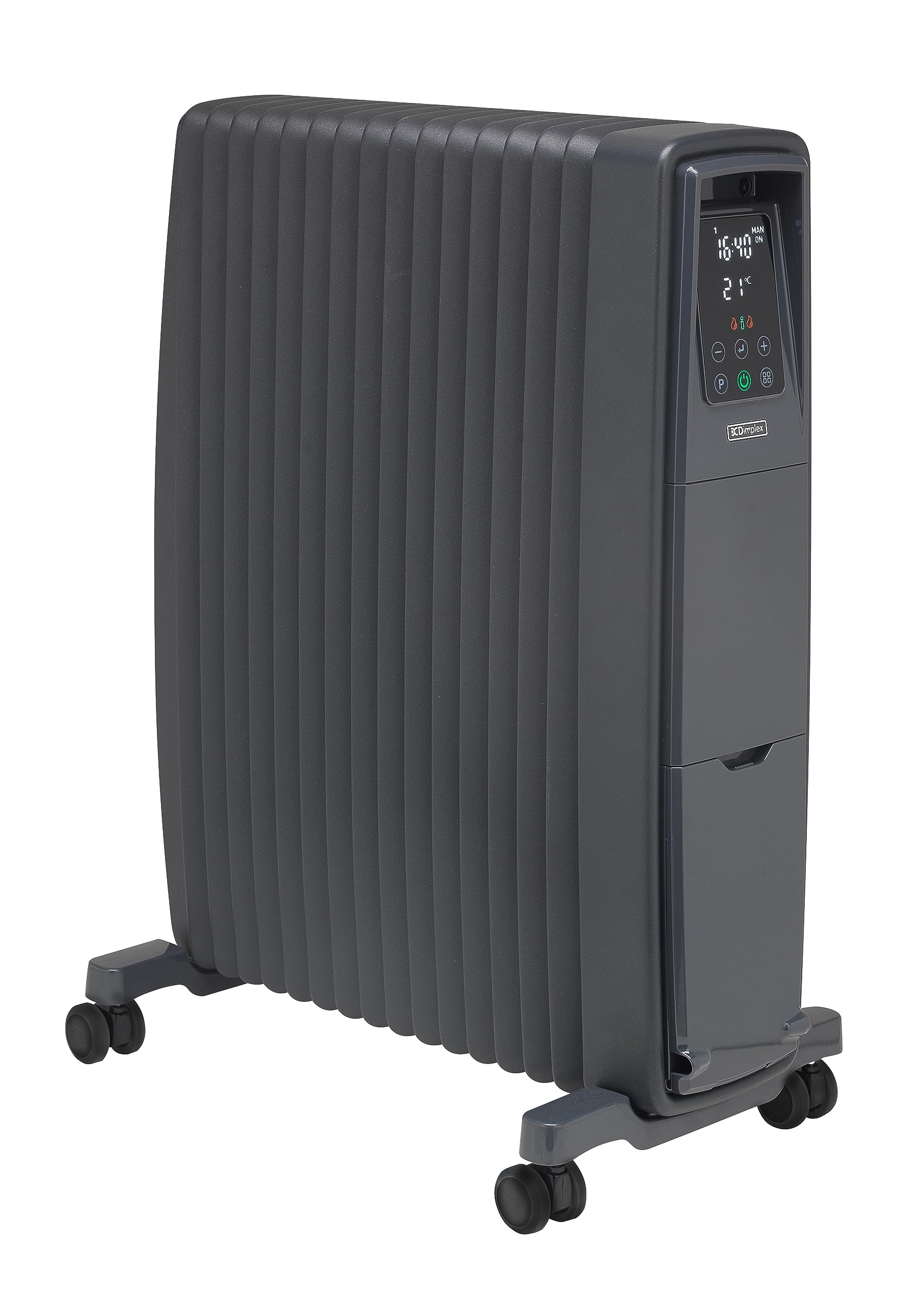 Dimplex EVO2BTA Oil Free Portable Radiator, Energy Efficient Electric Heater with Eco Intelligent Mode, 7-day Electronic Timer, Thermostat, Bluetooth