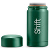 Shift - 100% Plastic Free, Natural Refillable Deodorant Set - Green Shell - Sage & Sea Salt Refill - No Aluminium, No Baking Soda