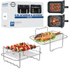 Ninja 9.5L AF400UK & DZ400UK Air Fryer Racks Set | Specifically Made for 9.5L Ninja AF400 | 304 Stainless Steel Single Layer & Skewer Rack | Air Fryer