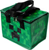 Puckator Cool Lunch Bag with Minecraft Creeper Design Made Out of Recycled Plastic Bottles - Insulated Lunch Bag for Women Men Children - Lunch Box Bag for Work & School - Beach Picnic Accessories