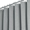 BTTN 182 x 214cm Drop Extra Long Grey Shower Curtain, Long Weighted Mould Proof Resistant Waterproof Gray Fabric Bath Curtains, Heavy Duty Waterproof