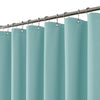 FY&XZH Heavy-Duty Waffle Weave Shower Curtain with Stainless Steel Hooks, Thick Fabric for Bathroom, Hotel, Spa & Salon-122 x 183cm (Blue)