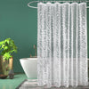 EurCross 200 x 200cm Extra Wide Shower Curtain, EVA Translucent Waterproof Anti Mould Wet Room Wider Shower Curtain Liner - Cobblestone - 2 x 2m/78''W