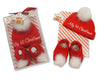 Baby's First Christmas 2 Piece Hat and Booties Set Gift Boxed