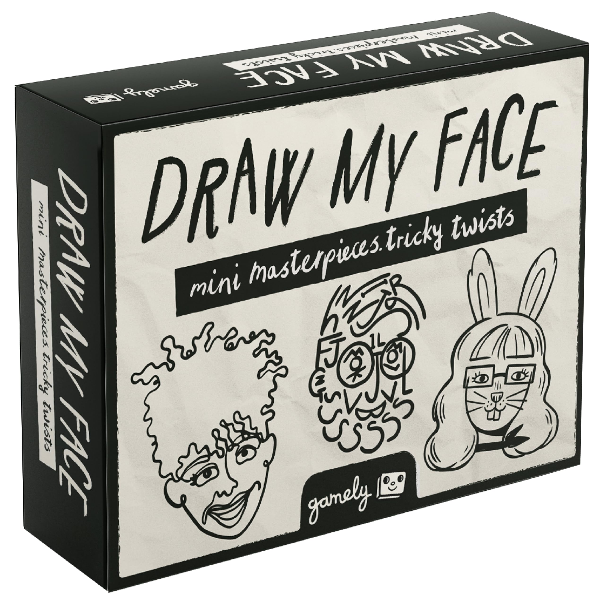 Draw My Face: The pocketsize party game of sixty-second portraits with tricky twists. Super fun family-friendly drawing game for adults, teenagers and