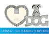 Diamante Love Dog Frame - LP26317, excellent gift for dog lovers, photo frame with heart-shaped frame, a must buy gift for animal lovers and pet lovers....Stock limited....