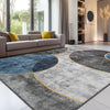 Sour Lemon Rugs Living Room Large 160x230 - Machine Washable Rug - Area Rugs for Bedroom - Large Boho Rug Vintage Rugs Anti Slip Fluffy Carpet for