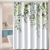 Pelizen Shower Curtain Mould Proof Mildew Resistant Curtains 100% Polyester Shower Curtains Waterproof Bathroom Shower Curtain with 12 Hooks, 180 x