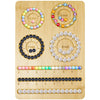 Orgthin Bamboo Bead Board for Jewelry Making - Design Tray with Measurement for Necklace and Bracelet Making Kit 7.9"x11.4"
