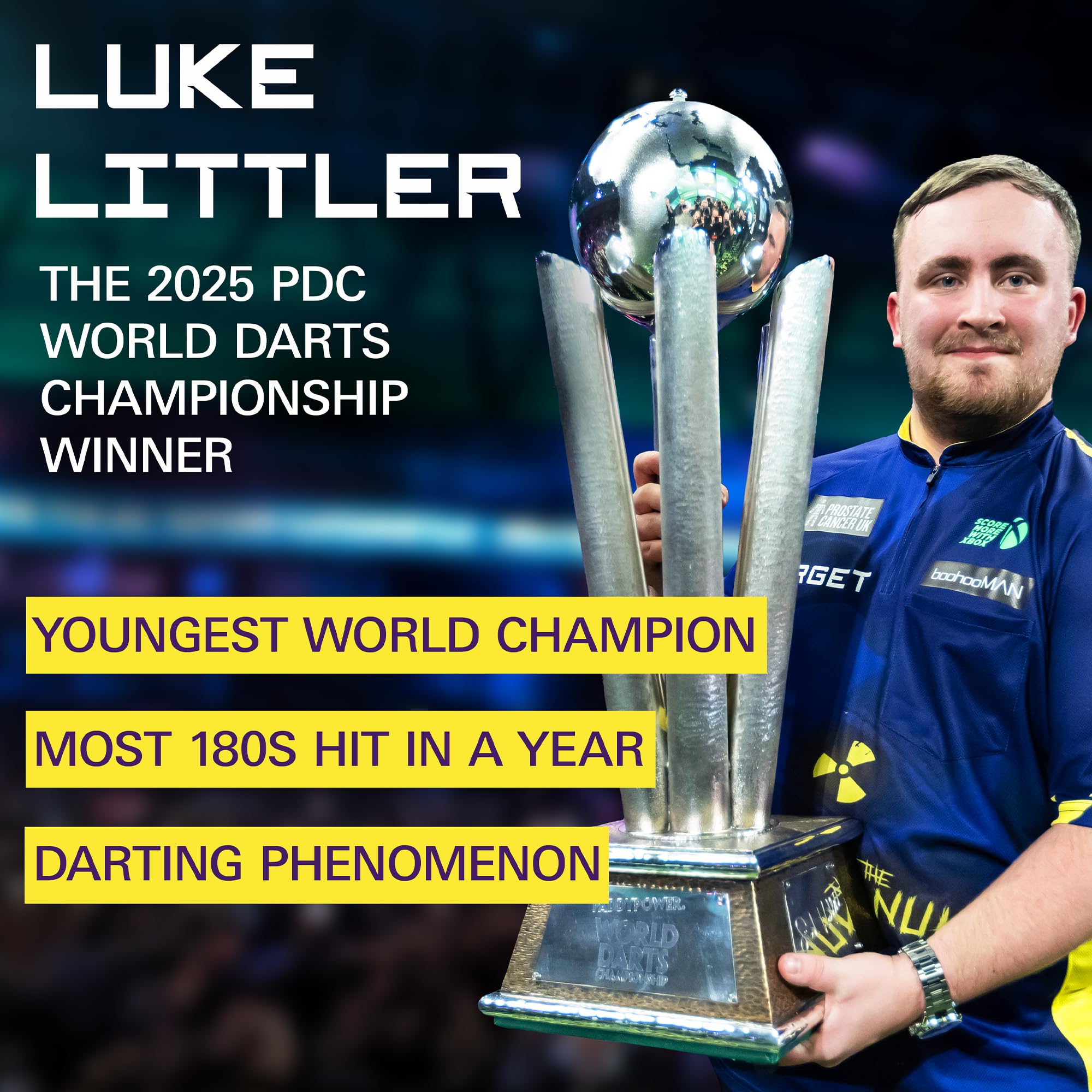 TARGET Darts Luke Littler 80% Tungsten Steel Tip Darts Set, 22G | Professional Dart Kit, Pro Grip Shafts, Pro Ultra Flights, Dart Wallet Included |