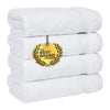 Cotton Paradise Hand Towels for Bathroom, 100% Cotton Turkish 4 Piece Hand Towel Set, Soft Absorbent Face Towels Clearance Set, White Hand Towels