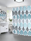 Tennove Shower Curtain 200 x 200cm Geometric Thick Polyester Fabric Mildew Resistant Shower Curtain Liner for Bathroom Decor Waterproof Long Bath
